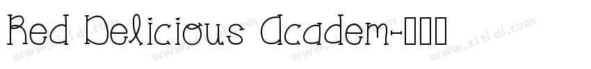 Red Delicious Academ字体转换